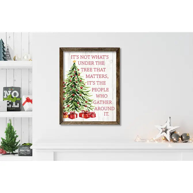 TIMBERLAND FRAME IT'S NOT WHAT IS UNDER THE TREE