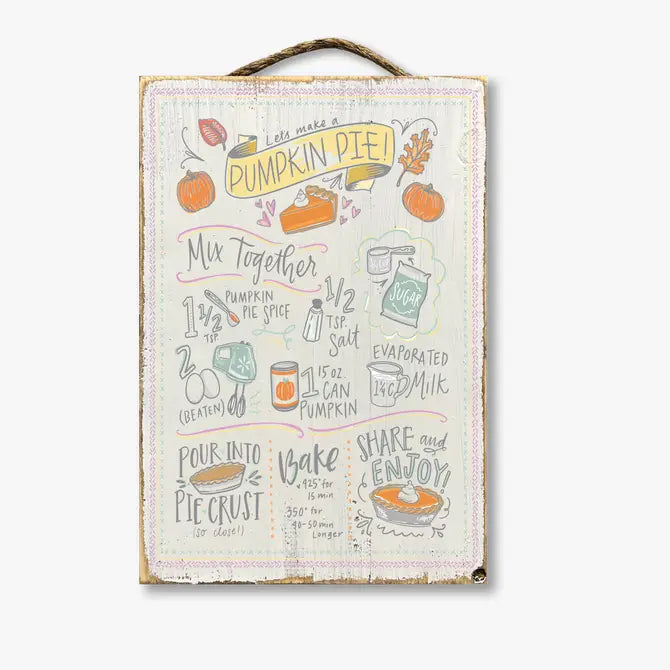 PUMPKIN PIE RECIPE