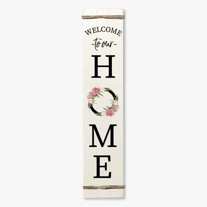 PORCH LEANER WELCOME HOME FLOWERS