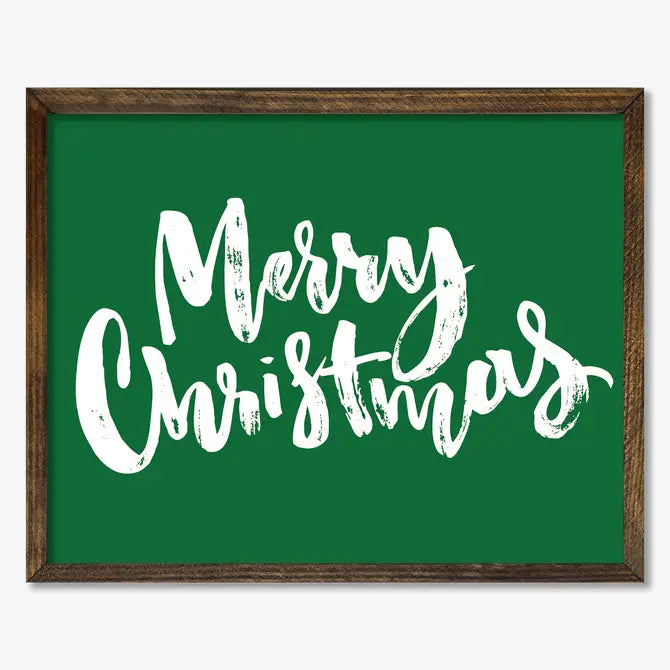 TIMBERLAND FRAME MERRY CHRISTMAS GREEN