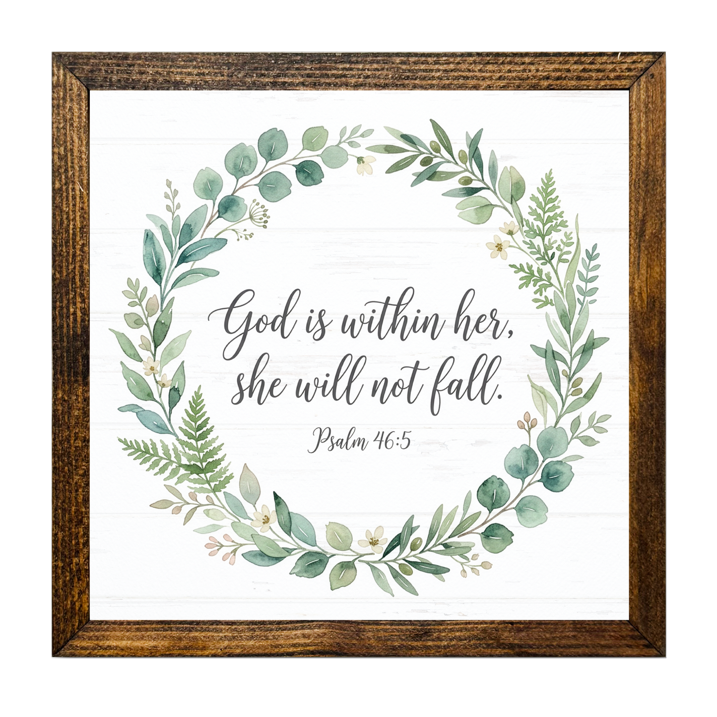 TIMBERLAND FRAME GOD IS WITHIN HER SHE WILL NOT FALL