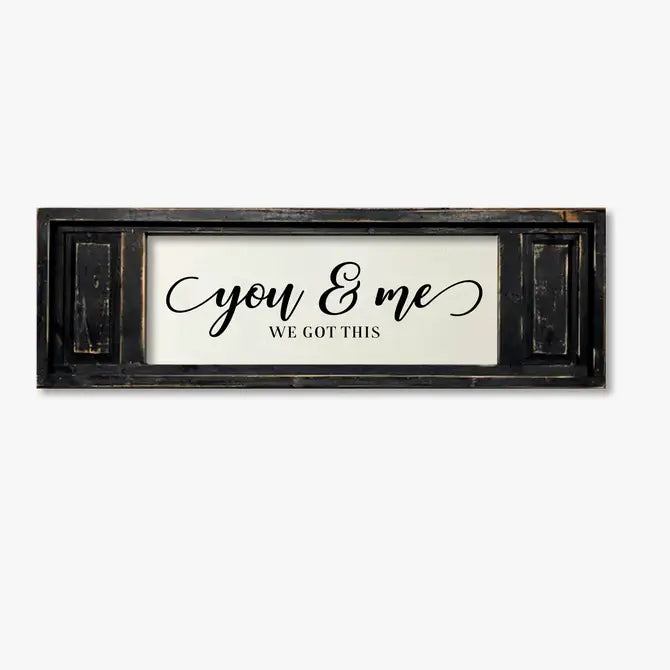 SMALL DOUBLE PANEL CANVAS YOU & ME WE GOT THIS