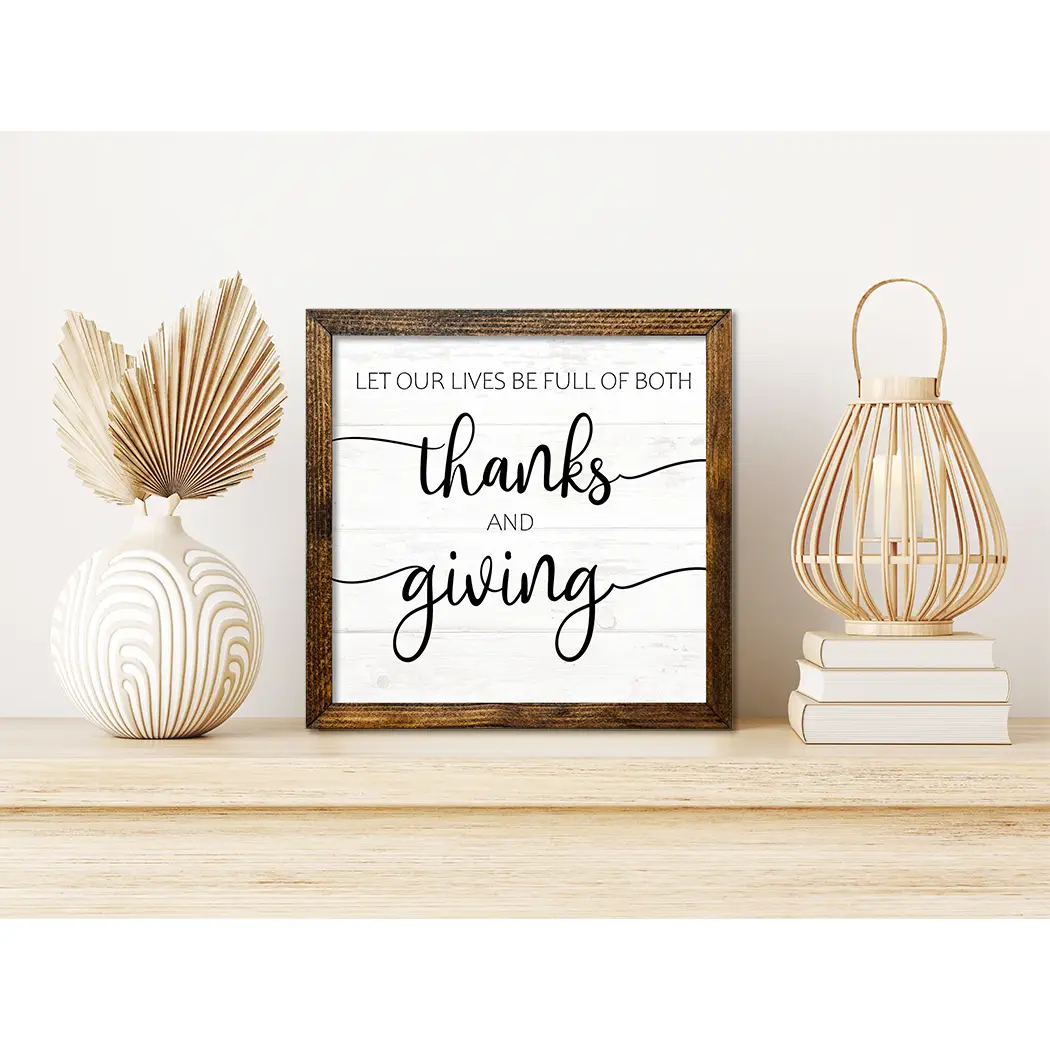 TIMBERLAND FRAME THANKS AND GIVING