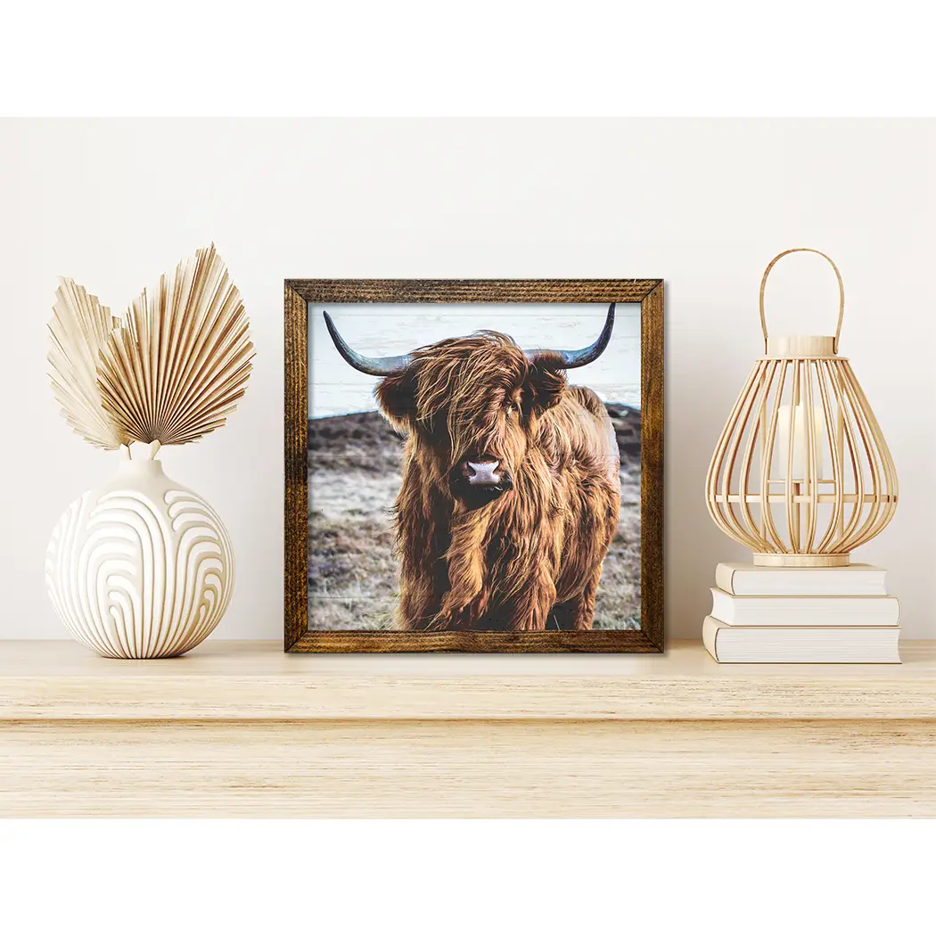 TIMBERLAND FRAME HIGHLAND COW