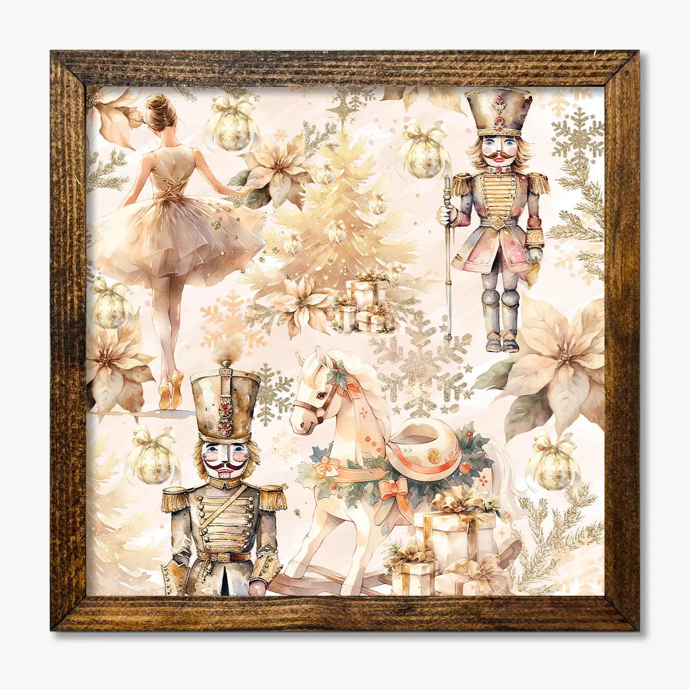 TIMBERLAND FRAME GOLD CHRISTMAS COLLAGE