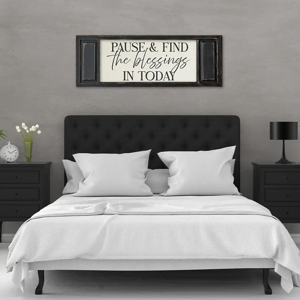 FRAMED CANVAS PAUSE & FIND THE BLESSINGS
