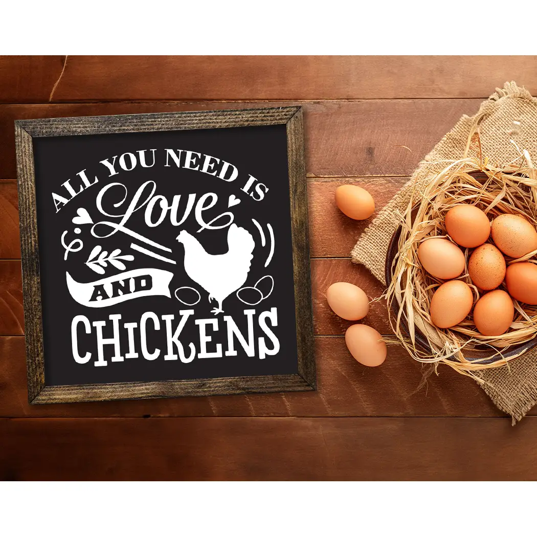 TIMBERLAND FRAME LOVE AND CHICKENS