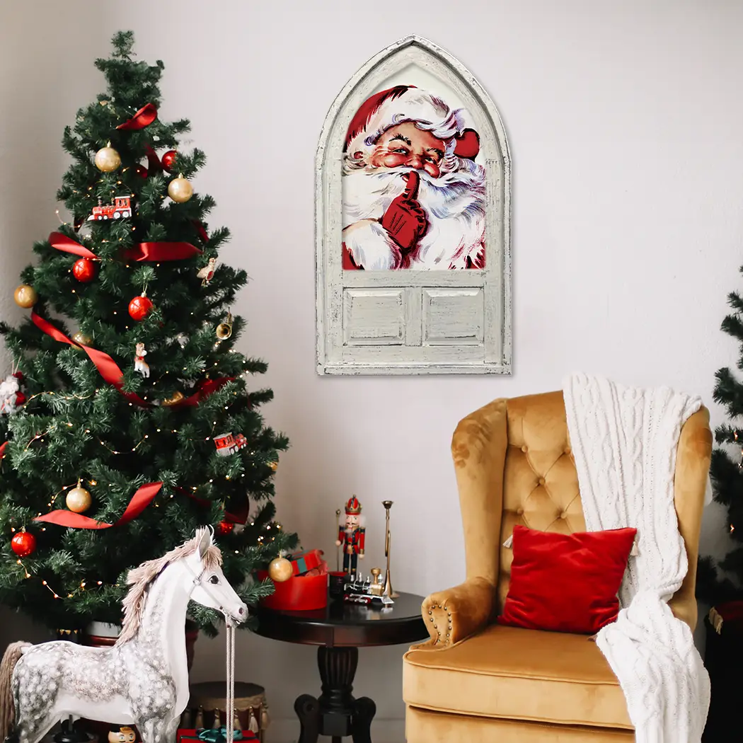 Small Arched Shh Santa