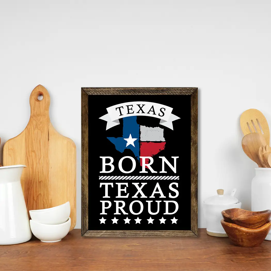TIMBERLAND FRAME BORN TEXAS PROUD BLACK