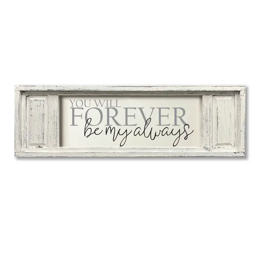 Small Double Panel Canvas Forever Be My Always