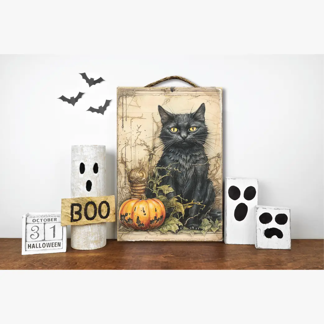 Vintage Black Cat