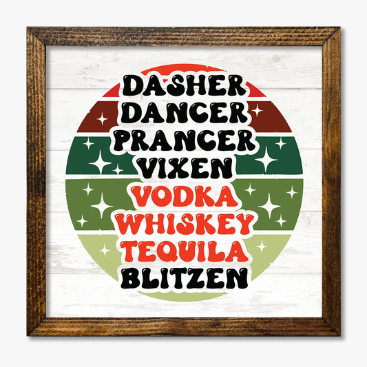 TIMBERLAND FRAME REINDEER NAMES VODKA WHISKEY TEQUILA