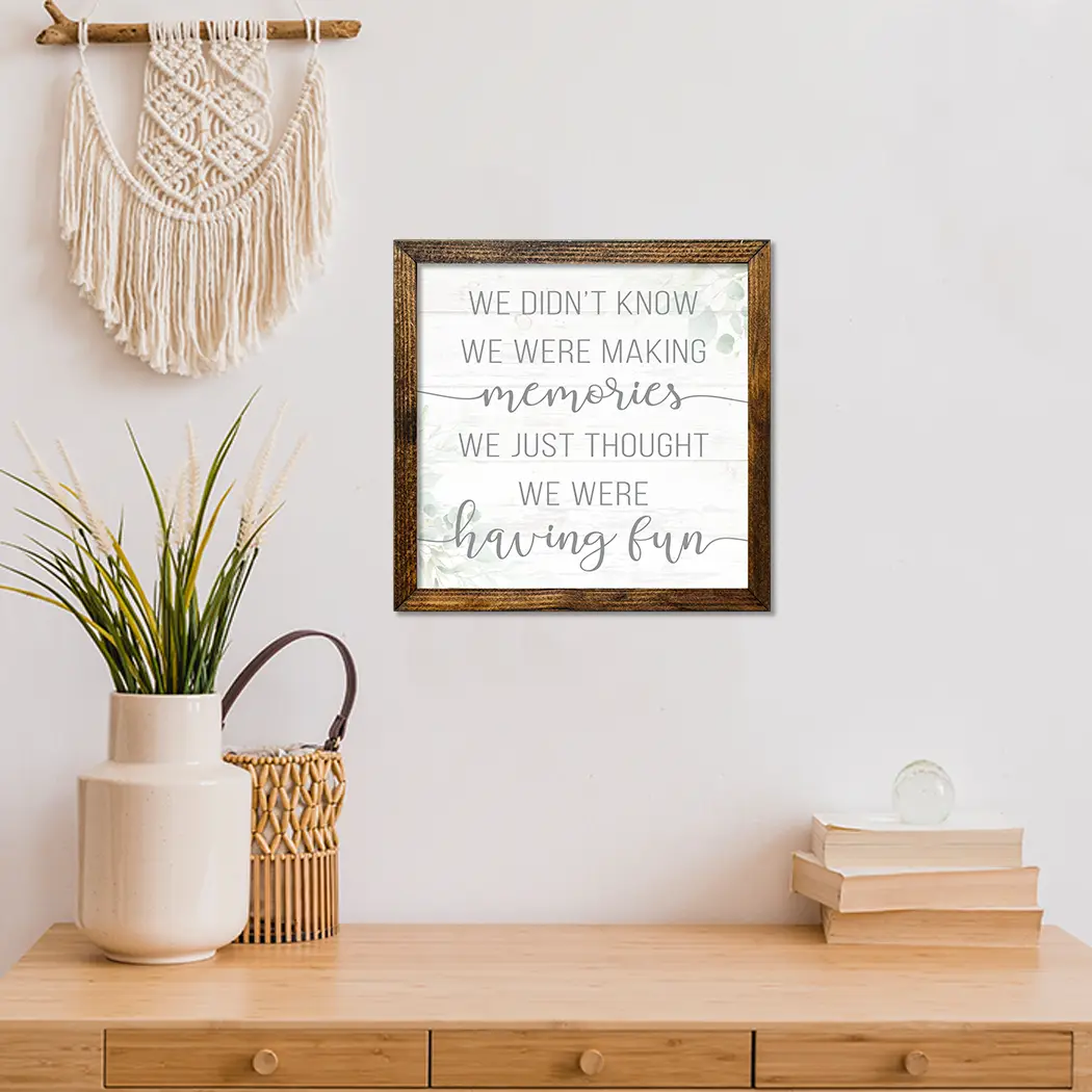 TIMBERLAND FRAME MAKING MEMORIES HAVING FUN