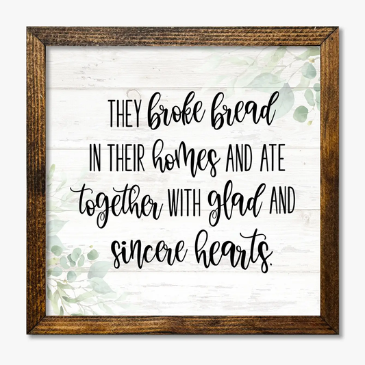 TIMBERLAND FRAME THEY BROKE BREAD