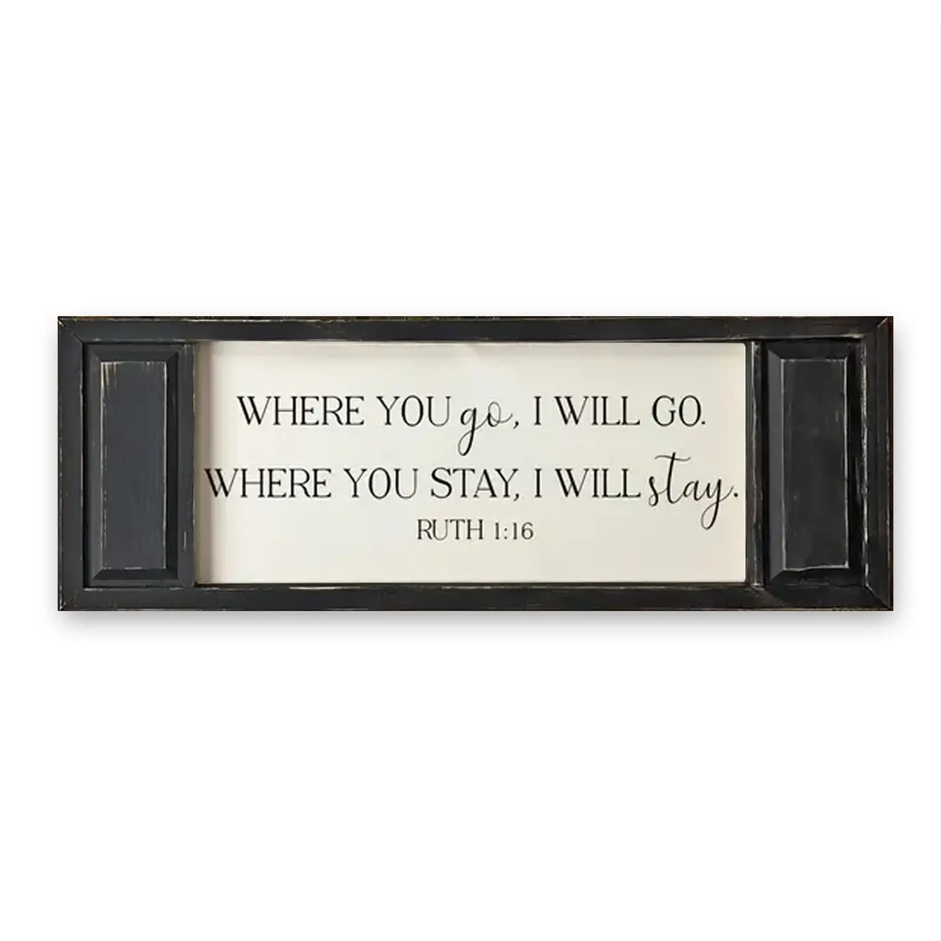 FRAMED CANVAS WHERE YOU GO, I WILL GO