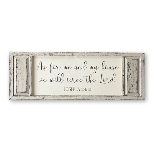 FRAMED CANVAS WE SERVE THE LORD