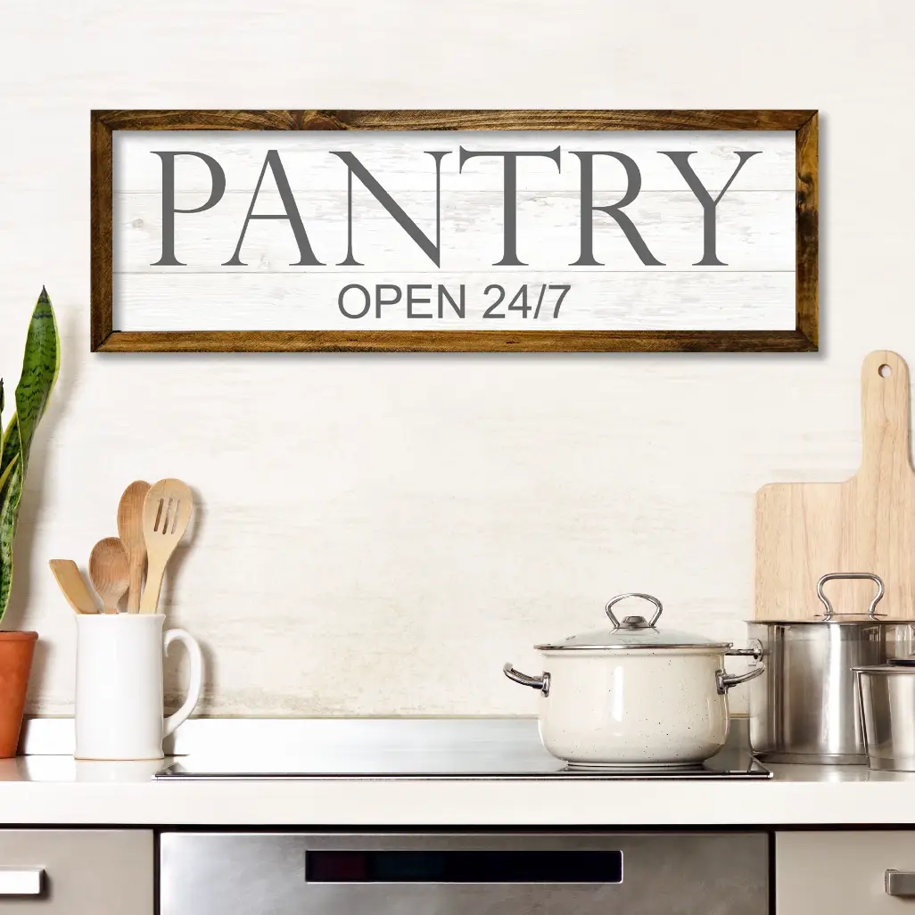 TIMBERLAND FRAME PANTRY OPEN 24/7