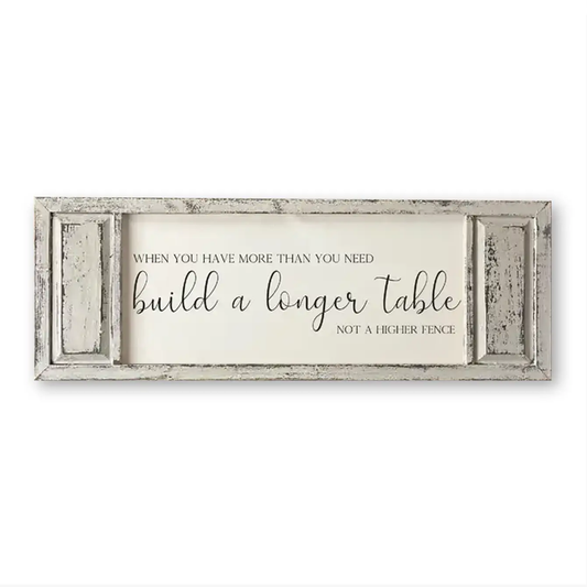 FRAMED CANVAS BUILD A LONGER TABLE