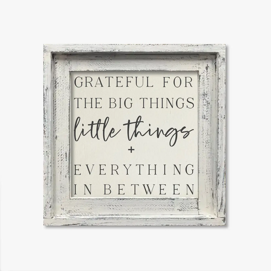 FRAMED CANVAS LITTLE THINGS + EVERYTHING IN BETWEEN