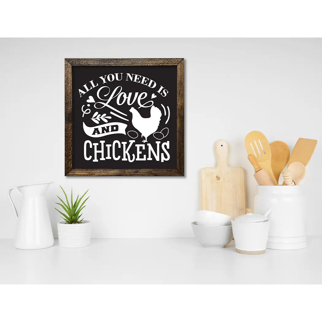 TIMBERLAND FRAME LOVE AND CHICKENS