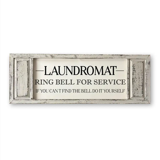 FRAMED CANVAS LAUNDROMAT