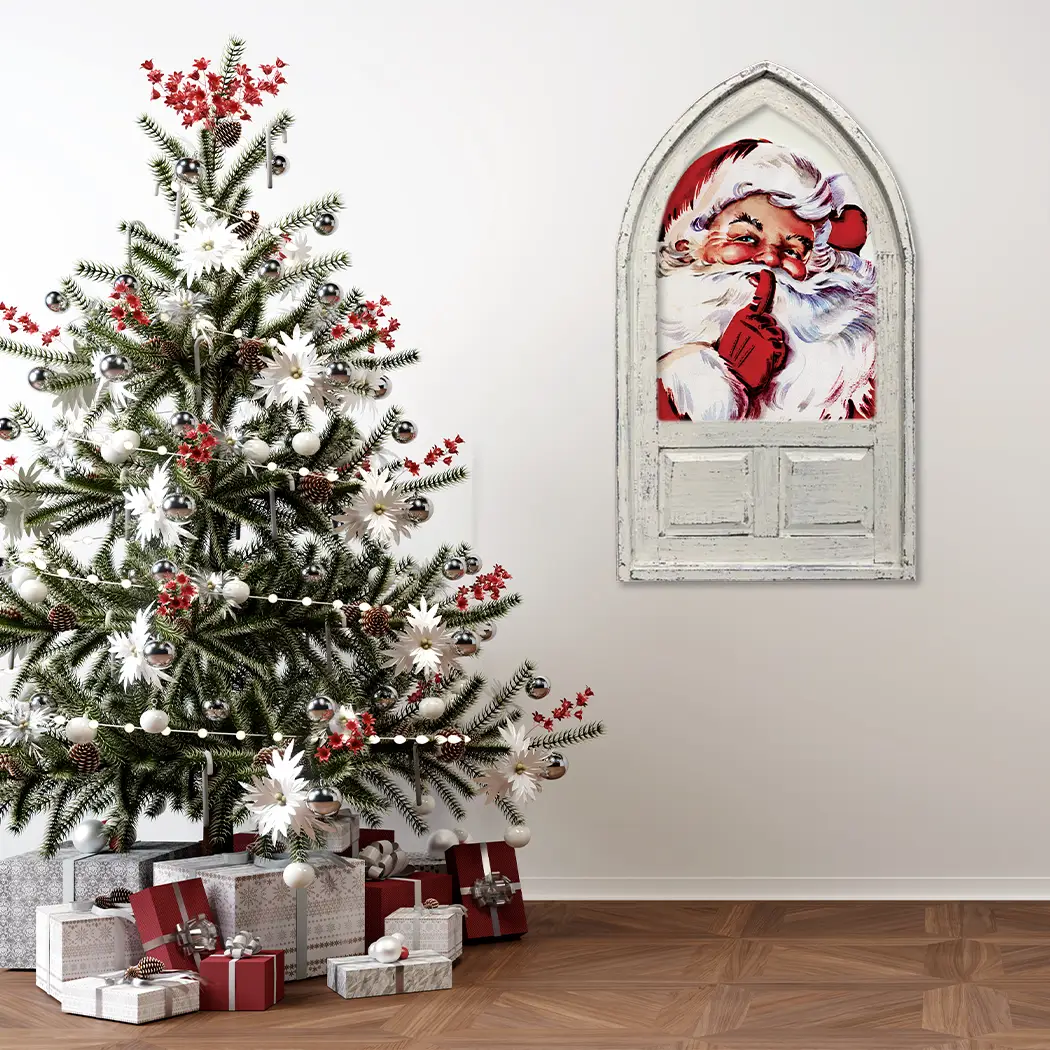 Small Arched Shh Santa