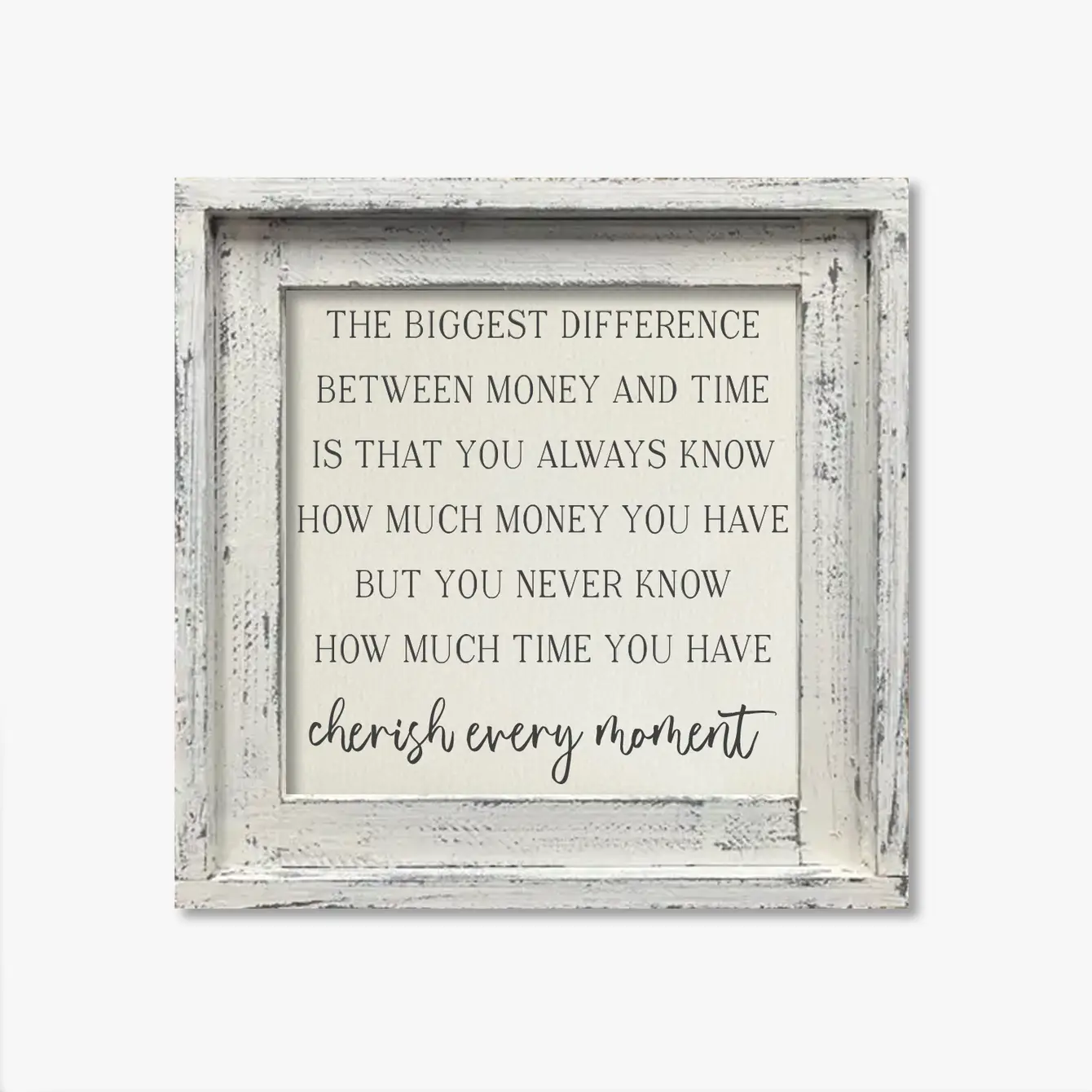 FRAMED CANVAS CHERISH EVERY MOMENT