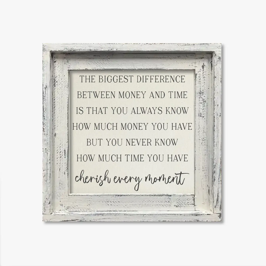 FRAMED CANVAS CHERISH EVERY MOMENT