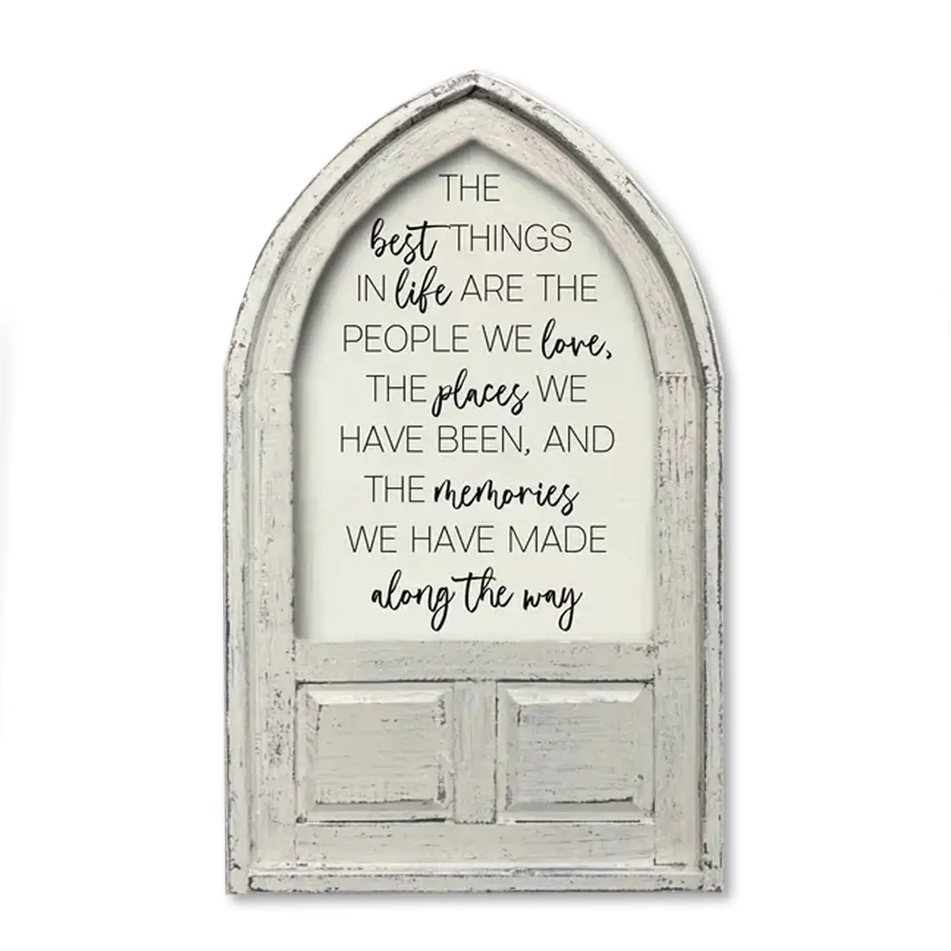 Small Arched Framed Sign - 'Best Things in Life'