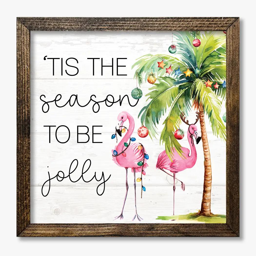TIMBERLAND FRAME TIS THE SEASON TO BE JOLLY FLAMINGOS