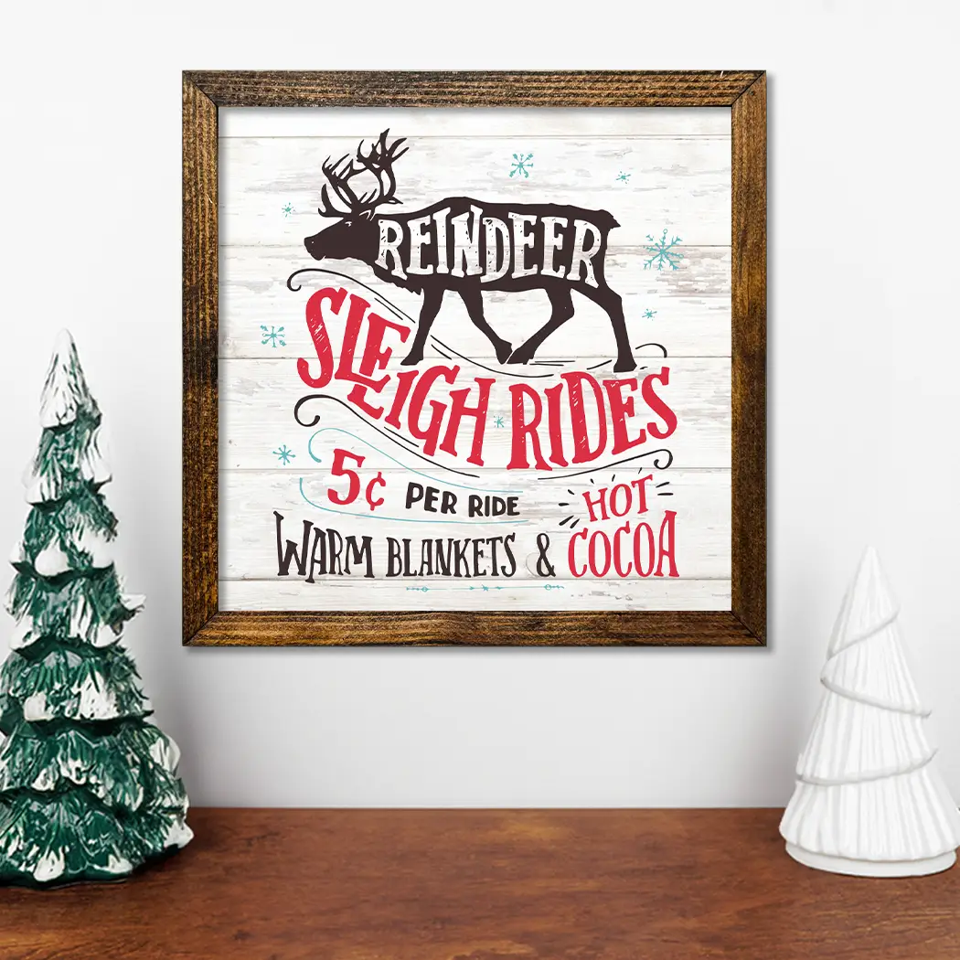TIMBERLAND FRAME REINDEER SLEIGH RIDES