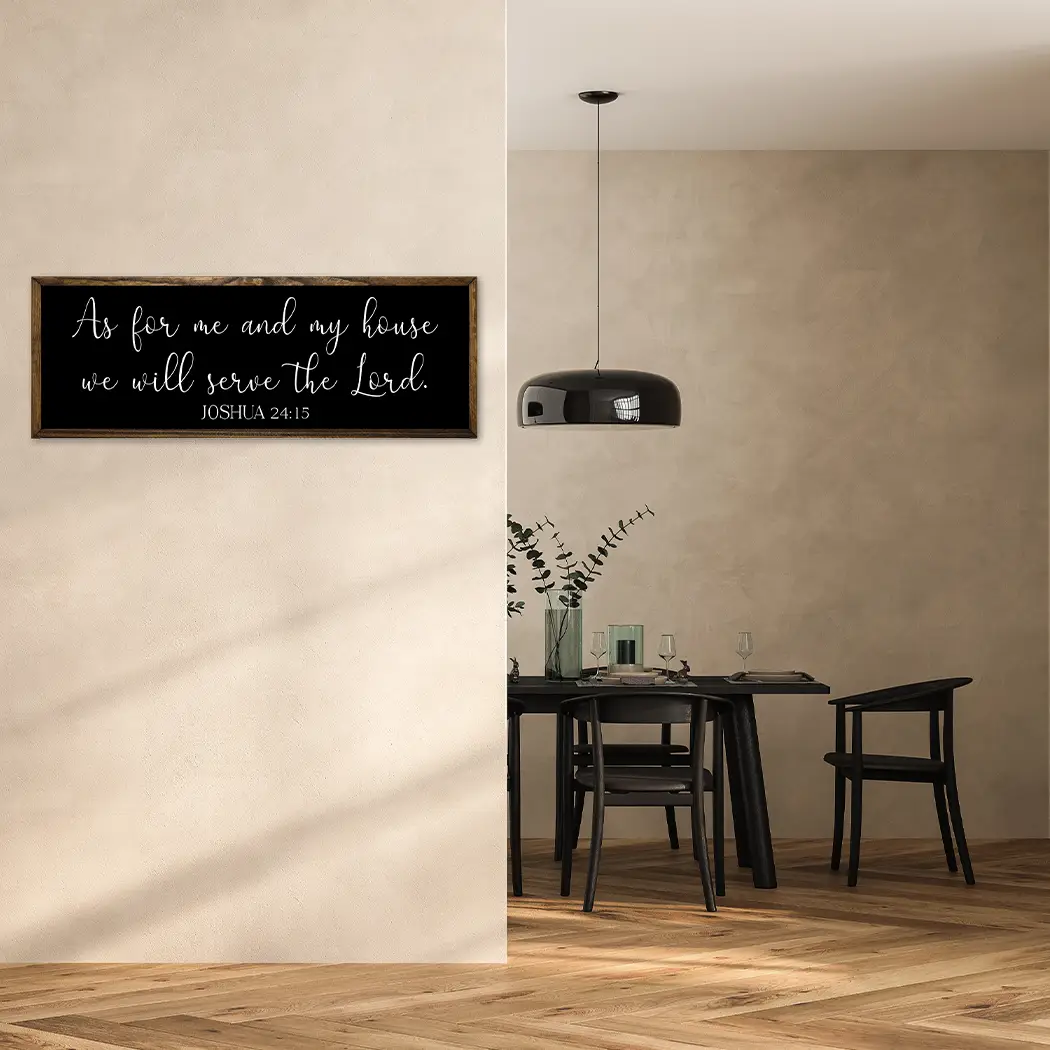 TIMBERLAND FRAME SERVE THE LORD BLACK