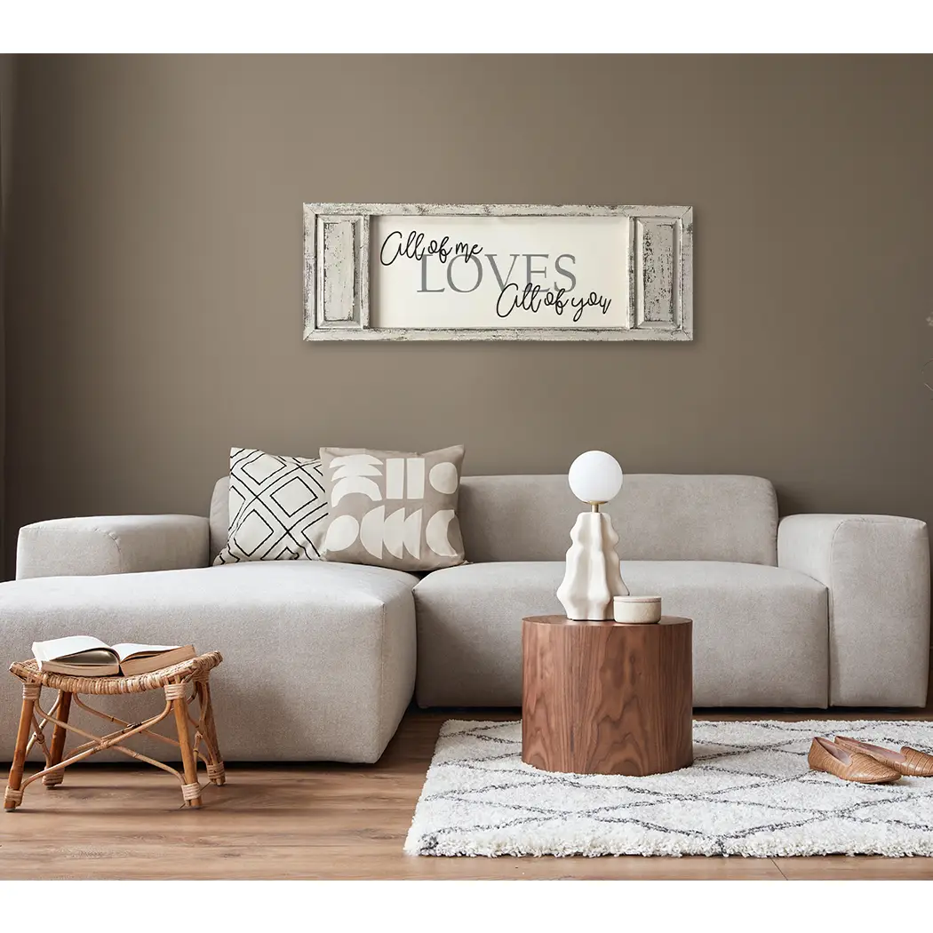 FRAMED CANVAS ALL OF ME LOVES ALL OF YOU