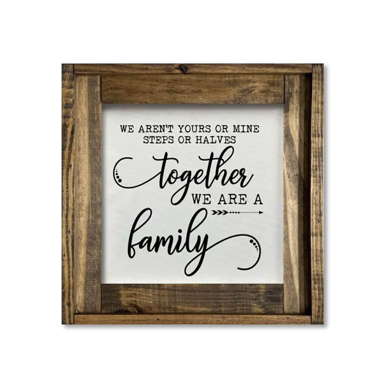 FRAMED CANVAS TOGETHER WE ARE FAMILY