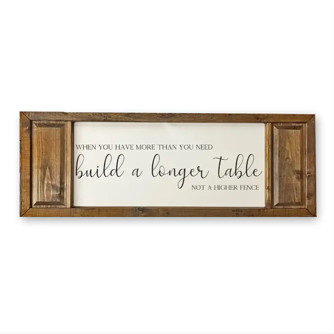 FRAMED CANVAS BUILD A LONGER TABLE