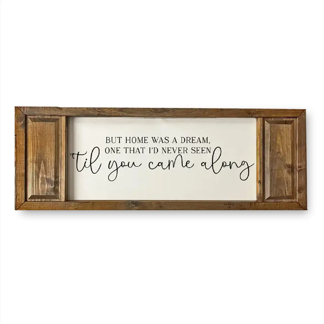 FRAMED CANVAS HOME WAS A DREAM