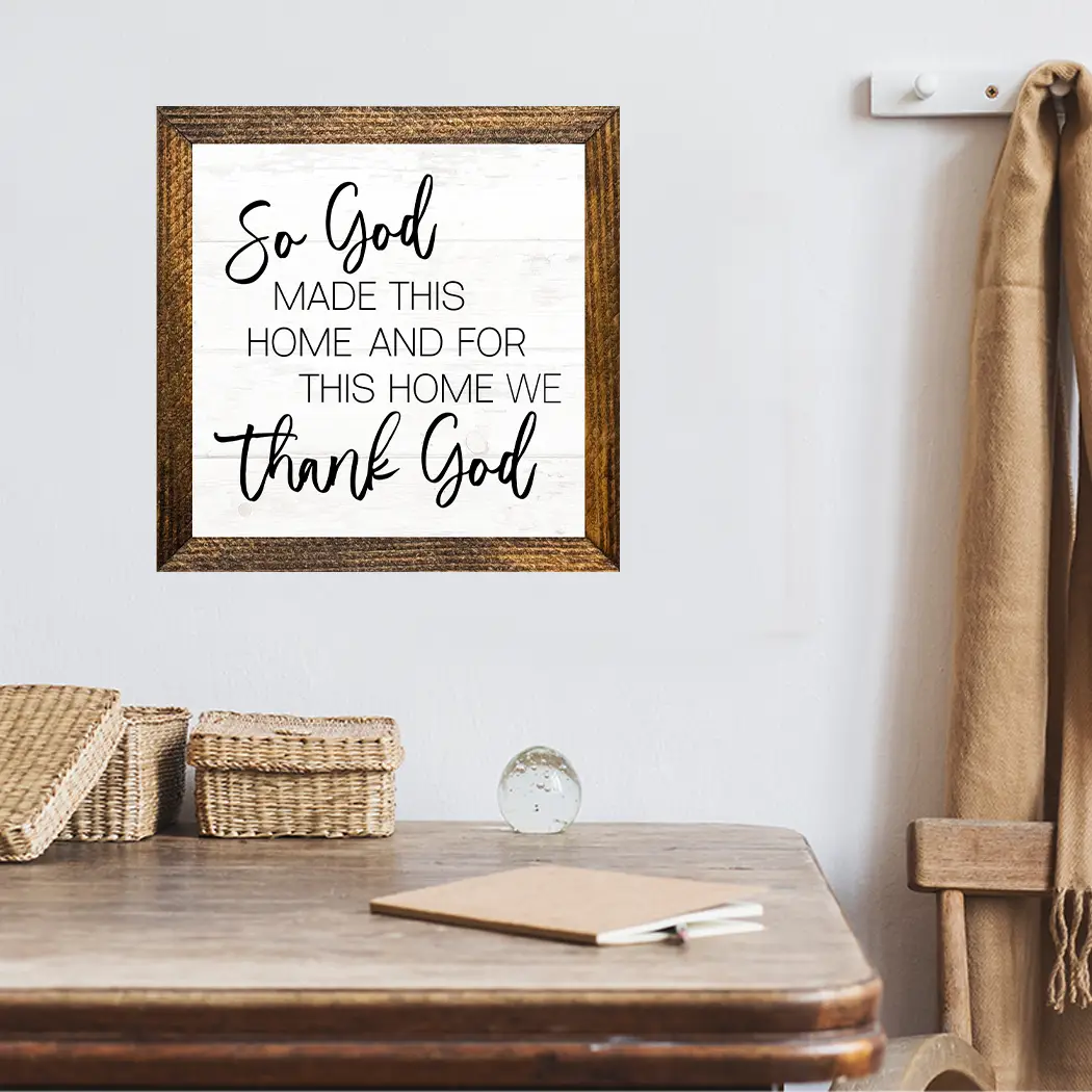 TIMBERLAND FRAME SO GOD MADE THIS HOME