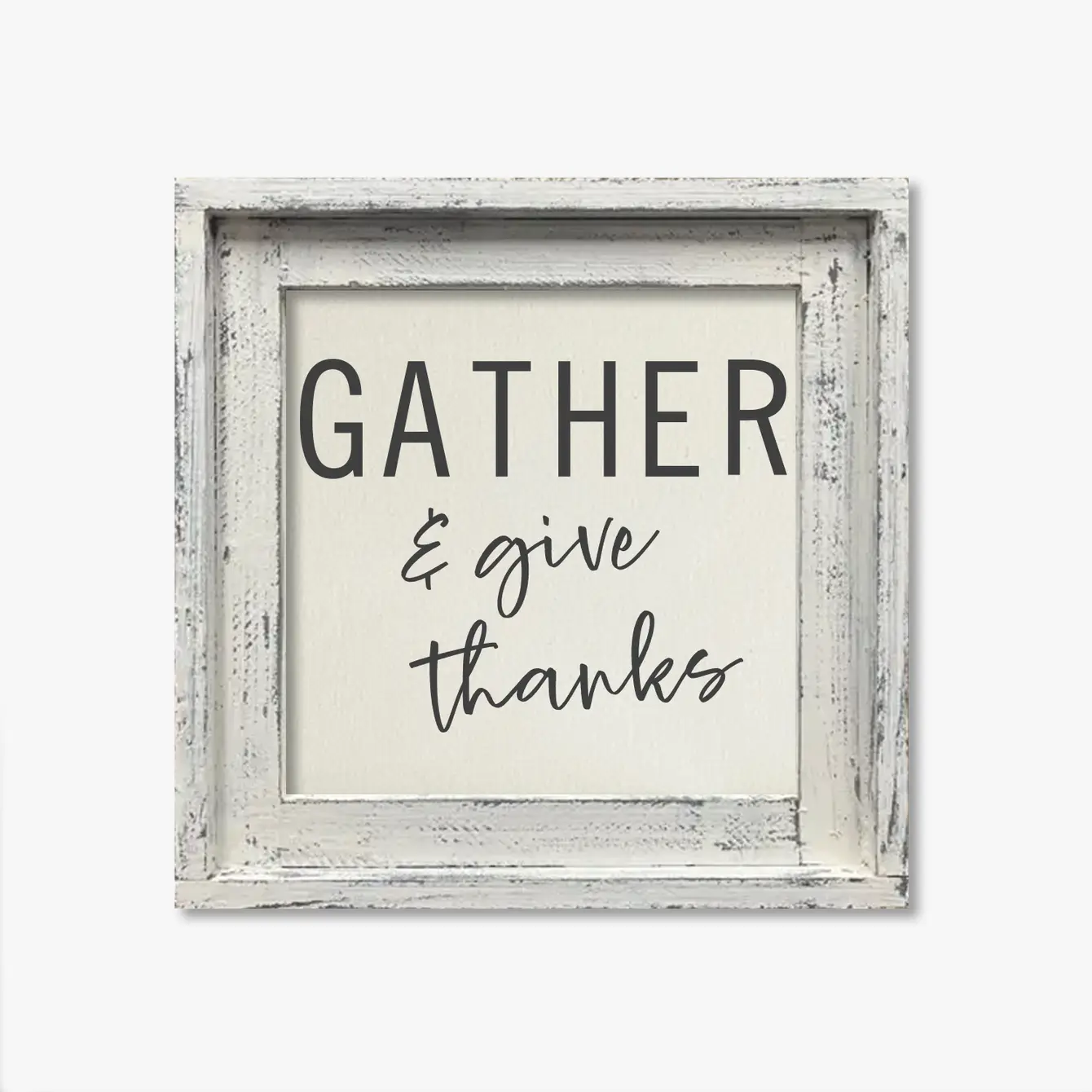 FRAMED CANVAS GATHER & GIVE THANKS