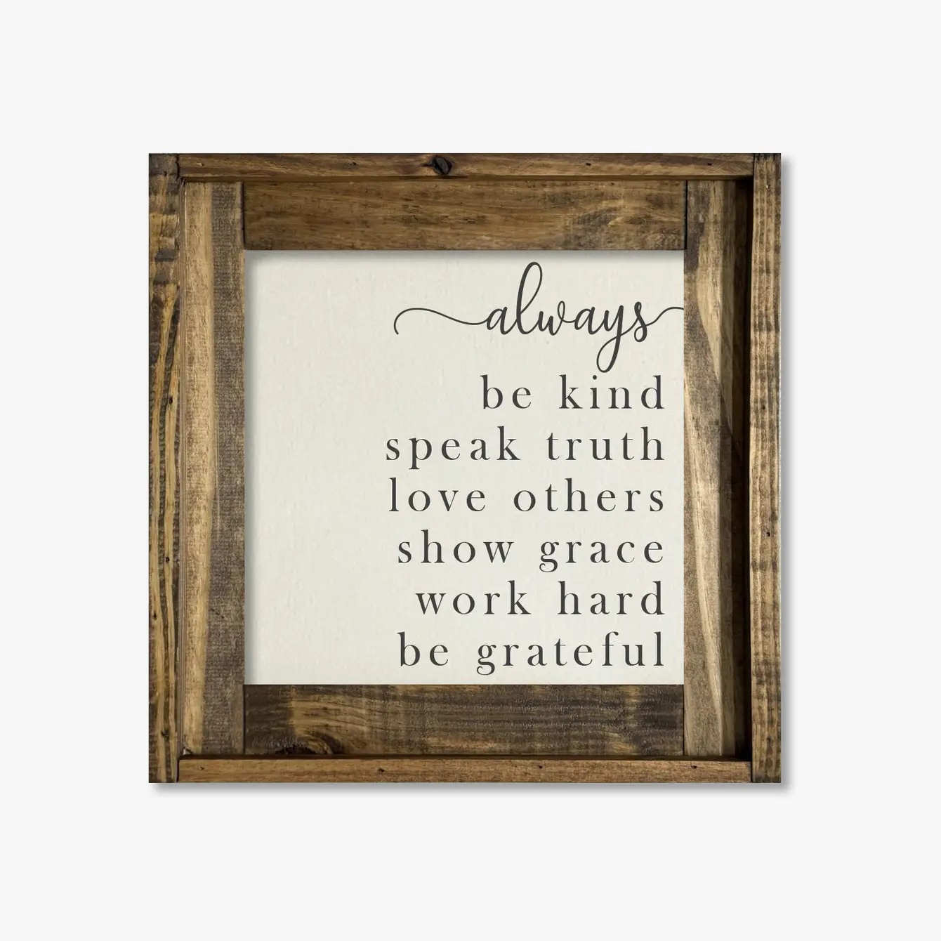 FRAMED CANVAS ALWAYS BE KIND
