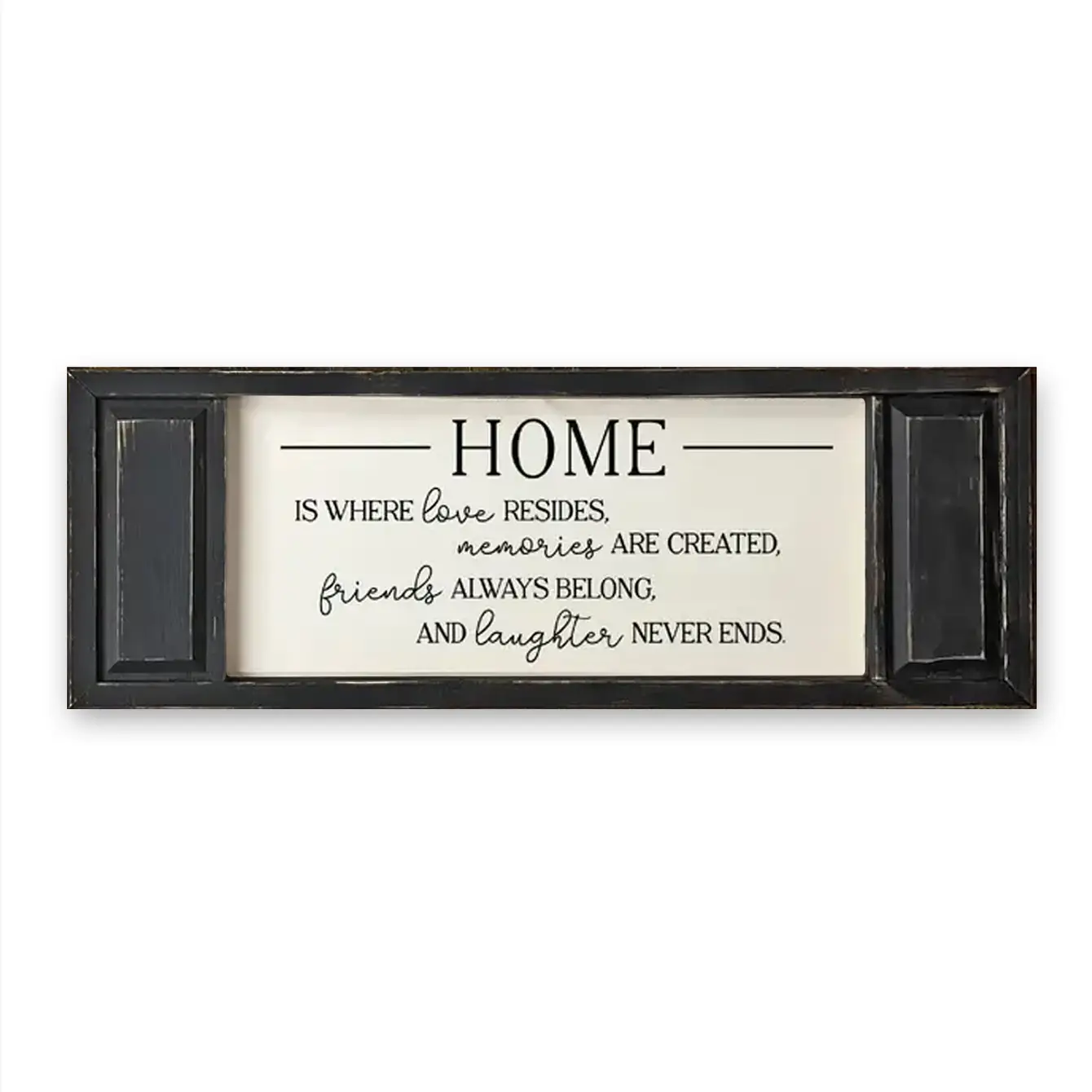 FRAMED CANVAS HOME IS WHERE LOVE RESIDES