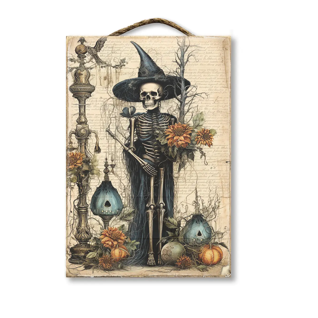 Vintage Skelton Witch