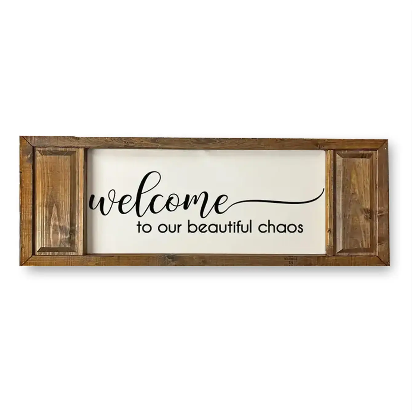 FRAMED CANVAS WELCOME TO OUR BEAUTIFUL CHAOS