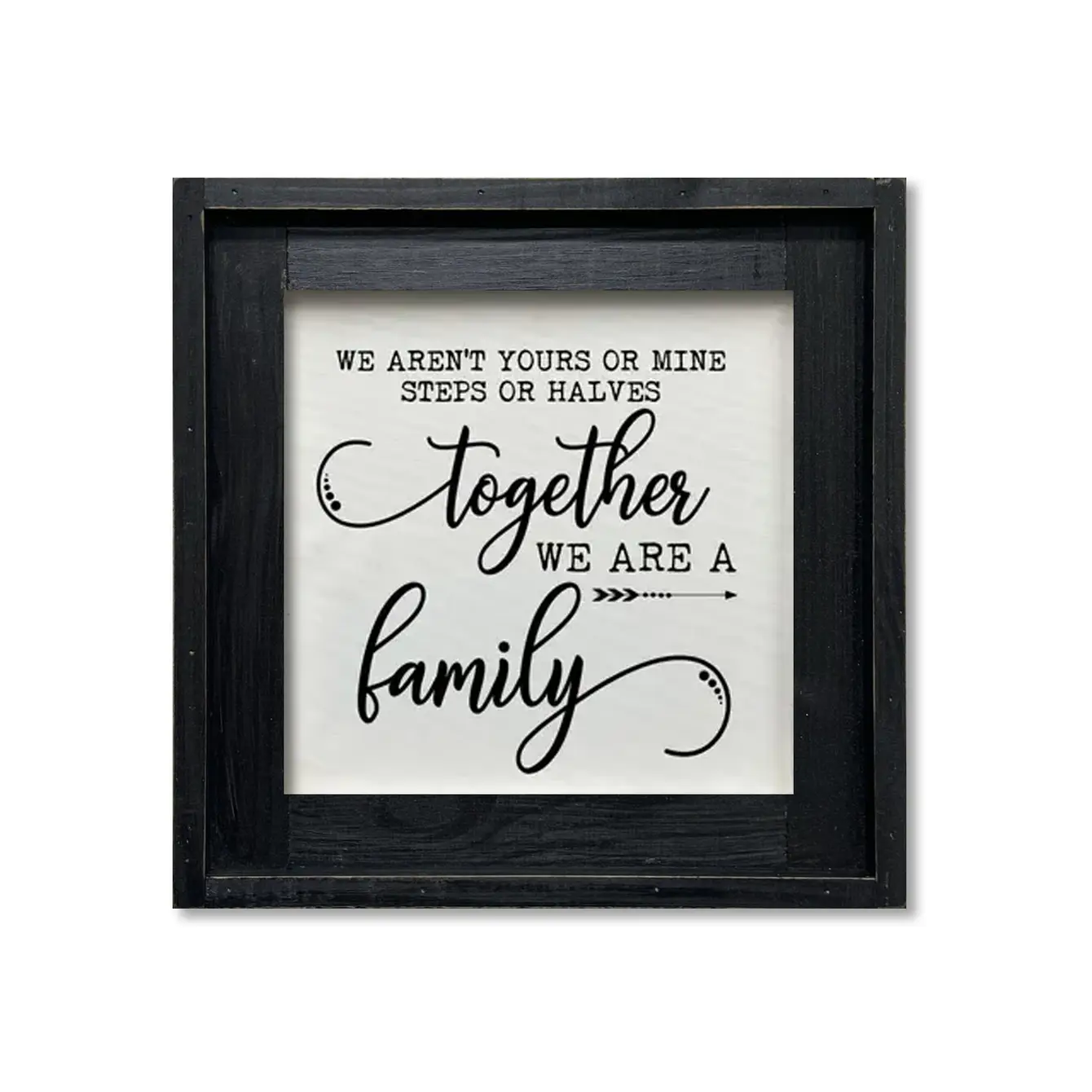 FRAMED CANVAS TOGETHER WE ARE FAMILY