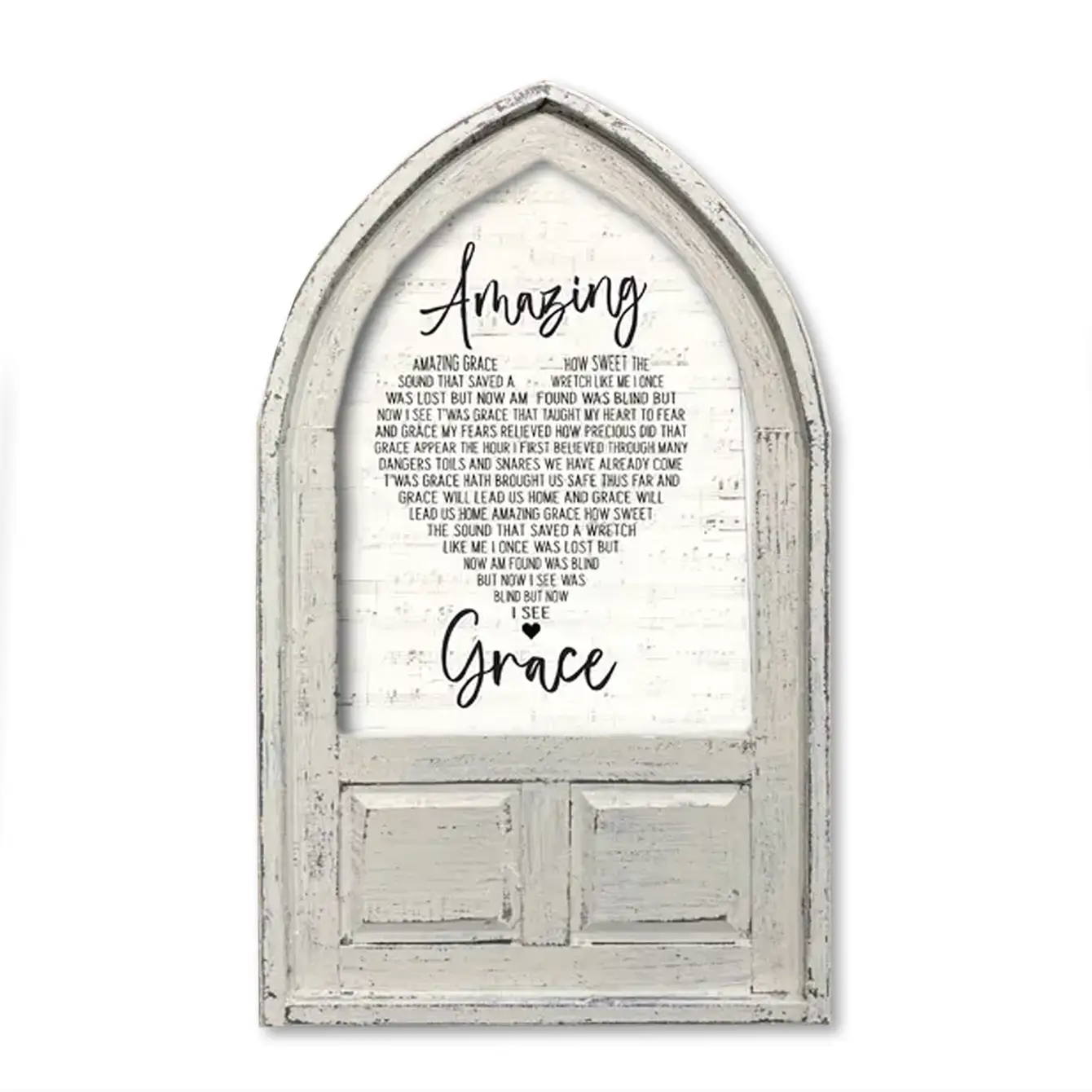 Small Arched Framed Amazing Grace