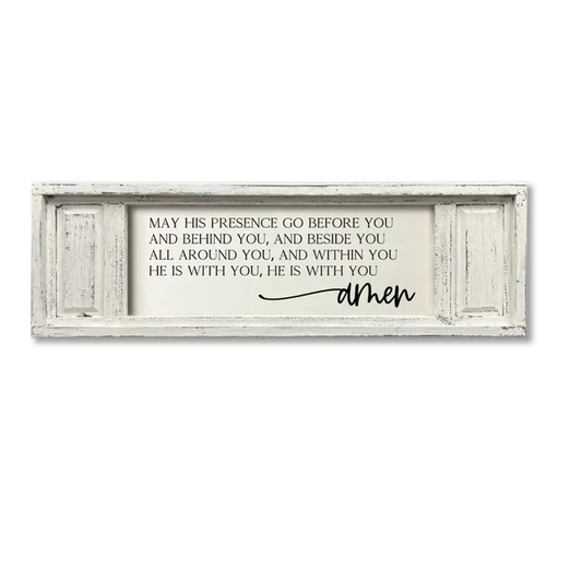 Small Double Panel Canvas May His Presence Go Before You...