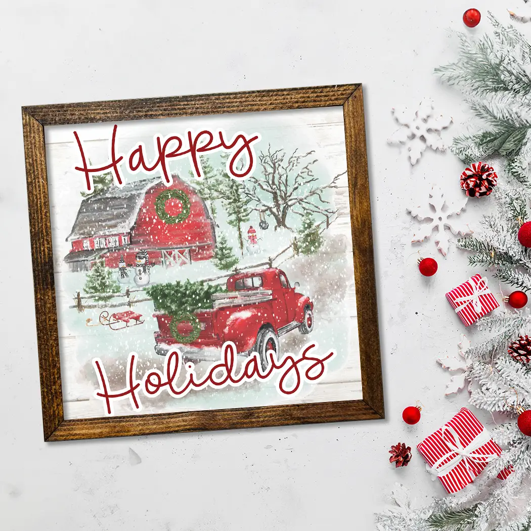 TIMBERLAND FRAME HAPPY HOLIDAYS