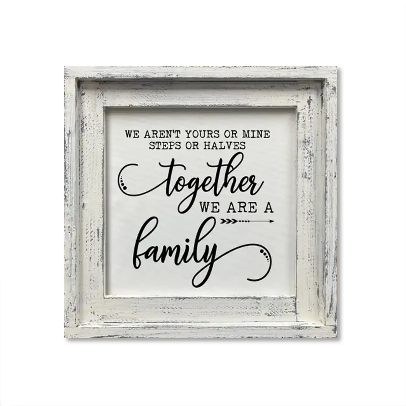 FRAMED CANVAS TOGETHER WE ARE FAMILY