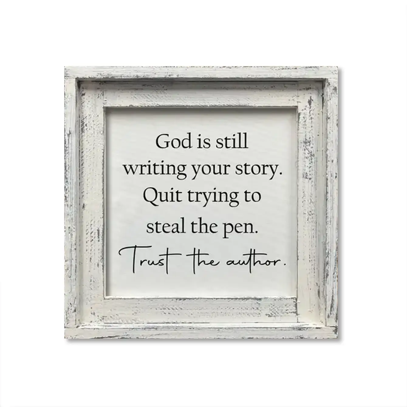 FRAMED CANVAS GOD IS STILL WRITING