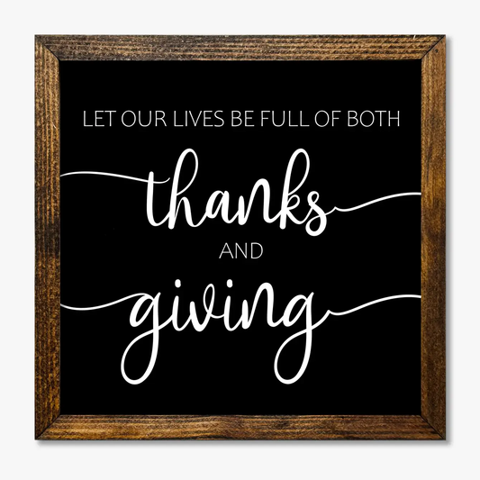 TIMBERLAND FRAME THANKS AND GIVING BLACK