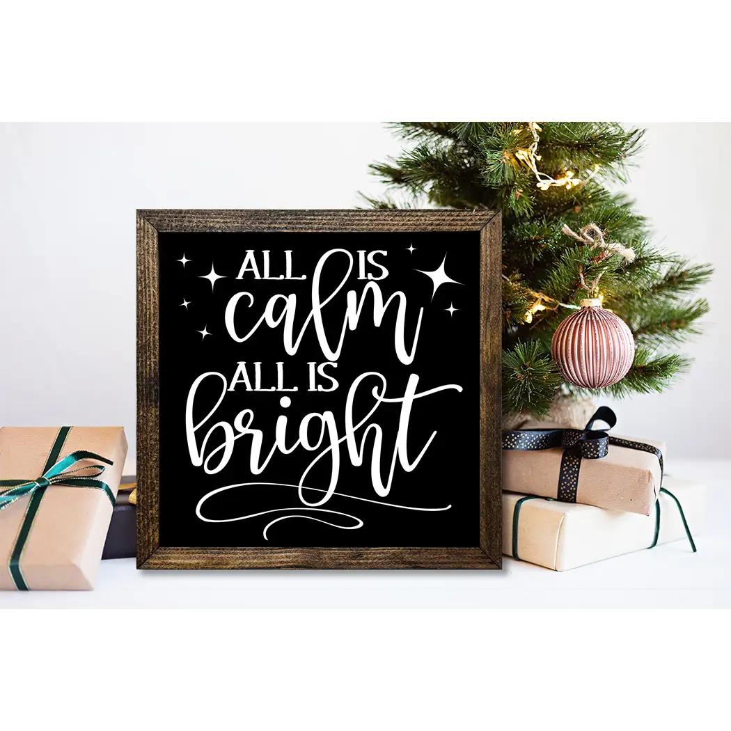 TIMBERLAND FRAME ALL IS CALM ALL IS BRIGHT